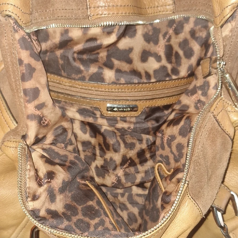 B. Makowski Brown Leather Tote Bag - Picture 9 of 11